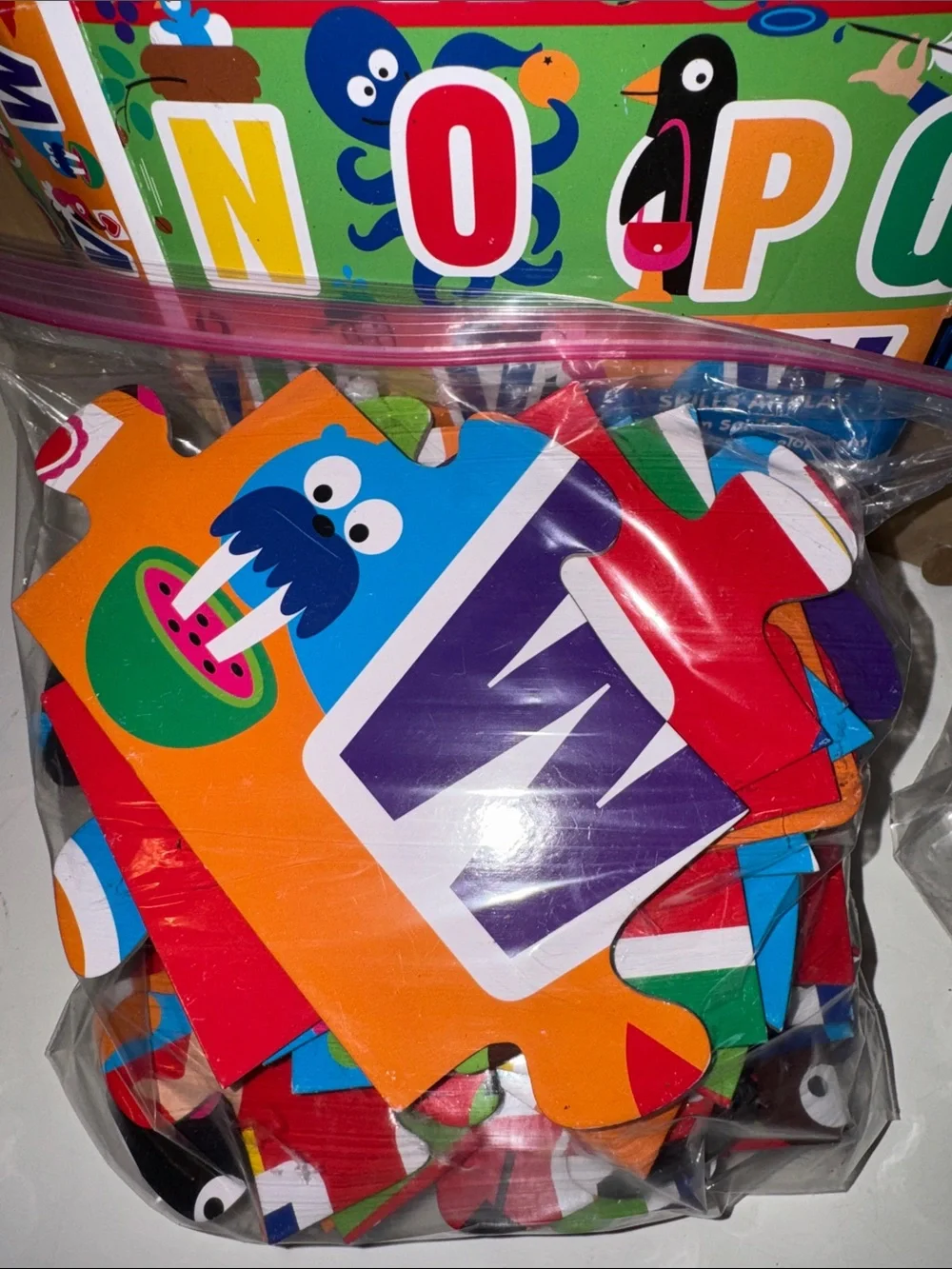 Melissa & Doug Alphabet Giant Cardboard Floor Puzzle + Map Puzzle Free